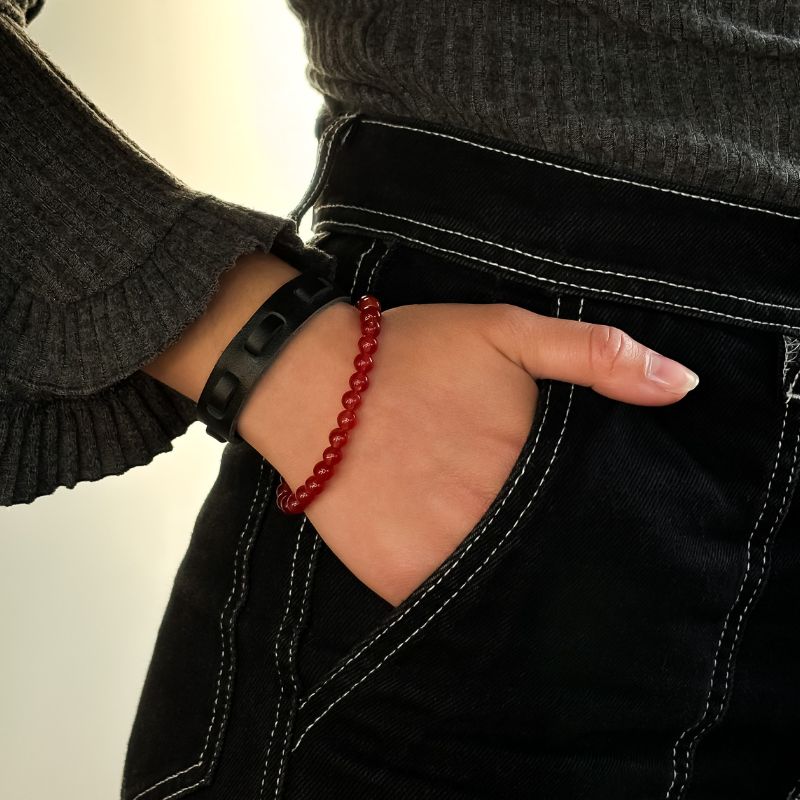 Pulsera Ágata Roja