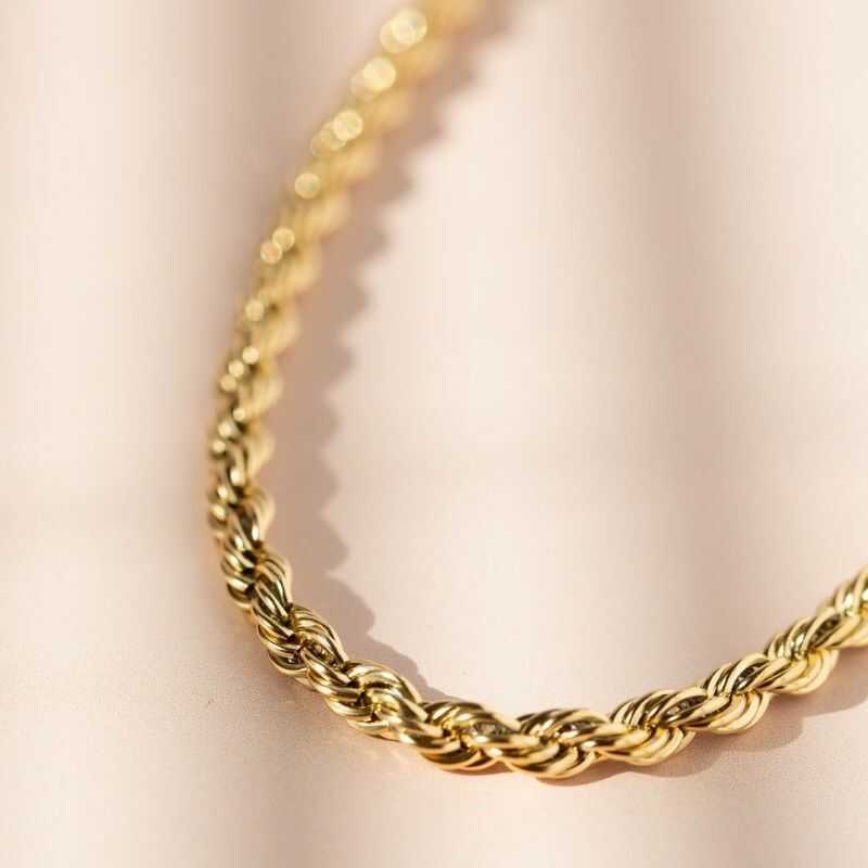 Cadena Rope Dorada