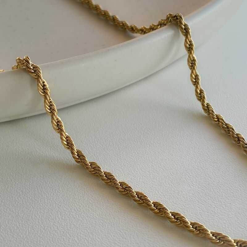 Cadena Rope Dorada