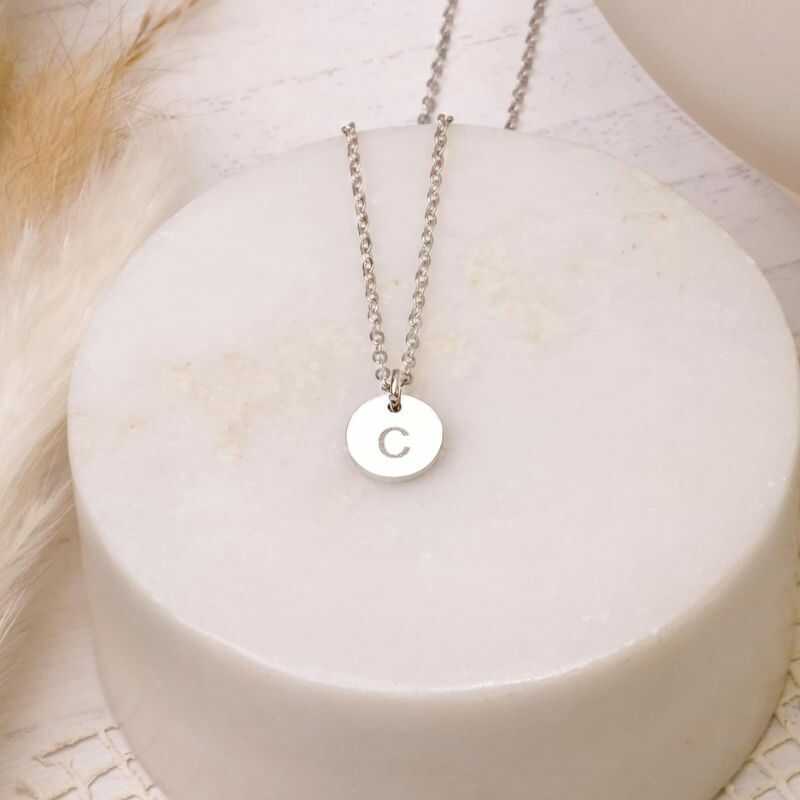 Cadena Inicial Personalizada Plateada