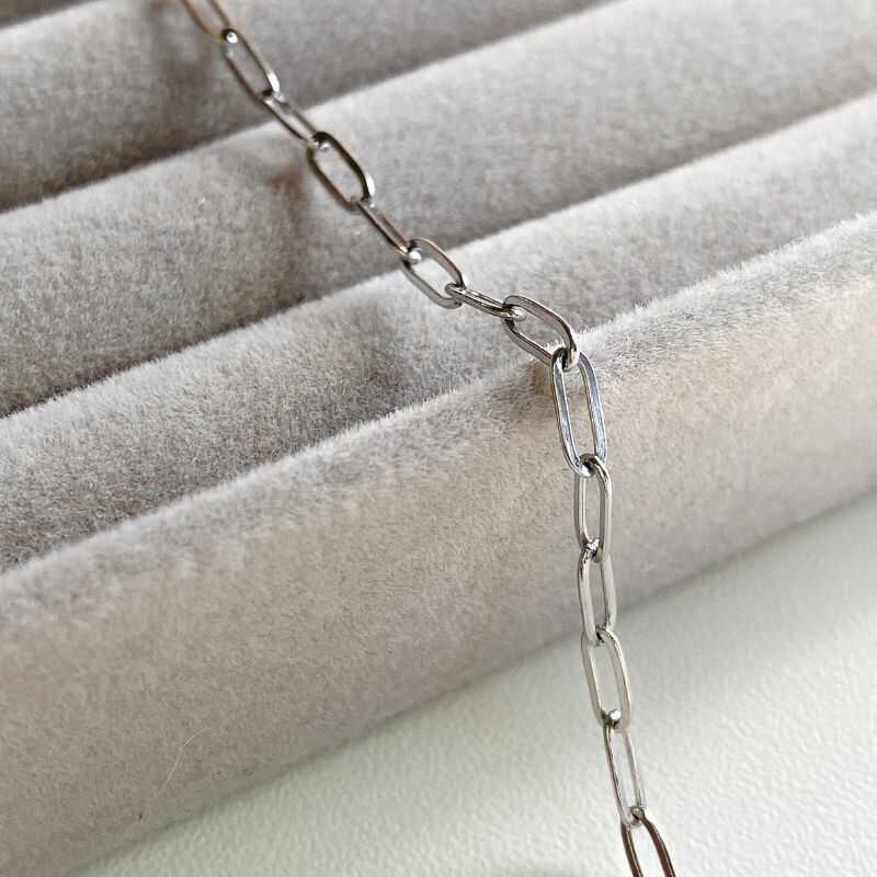 Cadena Clip Plateada