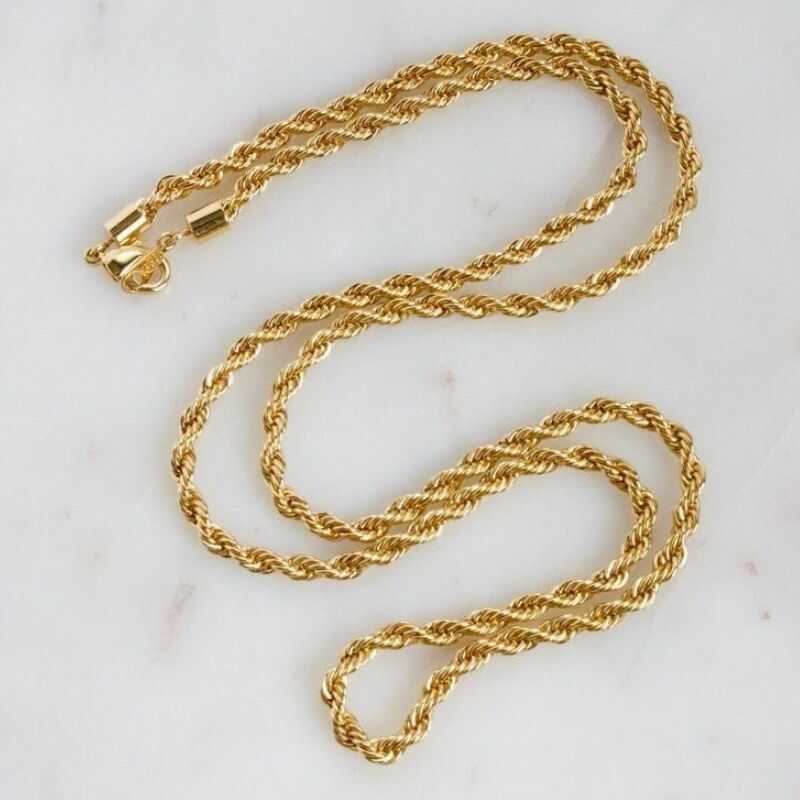 Cadena Rope Dorada