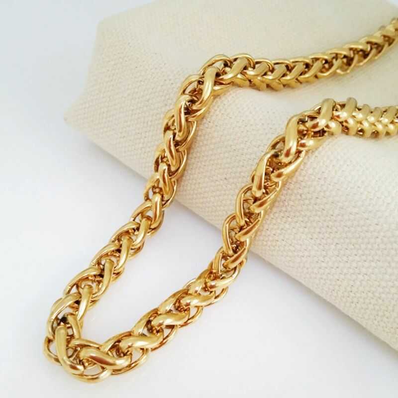 Cadena Espiga Gruesa Dorada