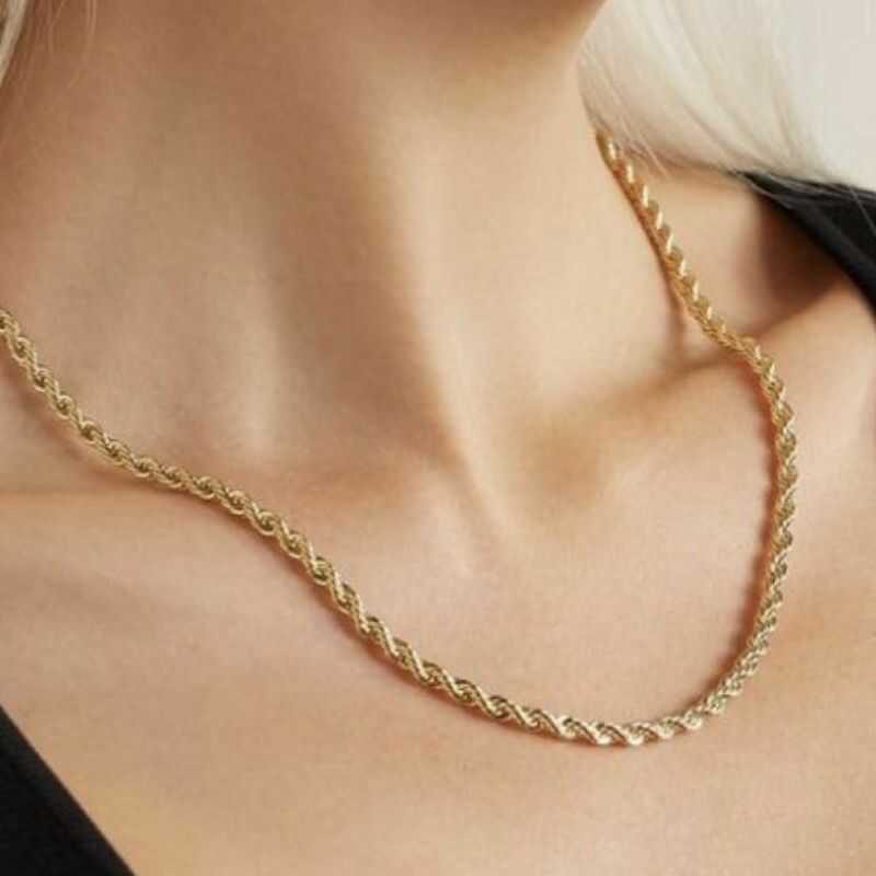 Cadena Rope Dorada