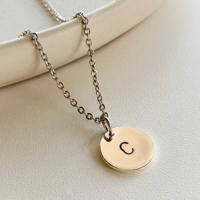 Cadena Inicial Personalizada Plateada