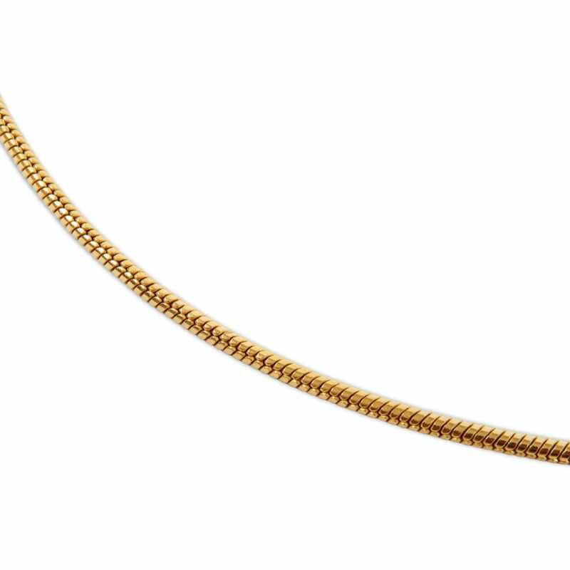 Cadena Cola de Ratón Dorada