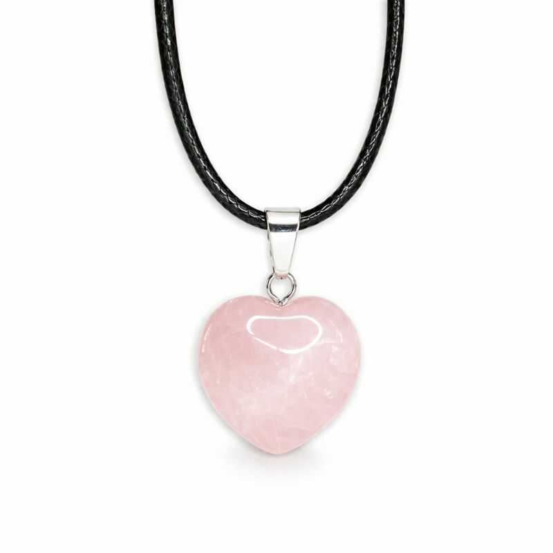 Set Cuarzo Rosa Corazón