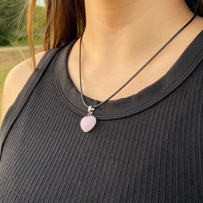 Collar de Cuarzo Rosa