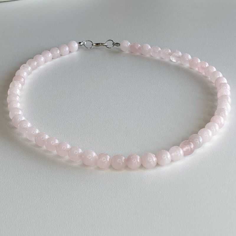 Collar Gargantilla Cuarzo Rosa