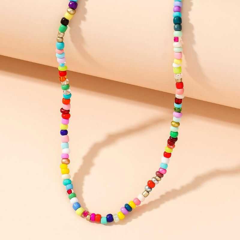 Collar Cuentas Multicolor