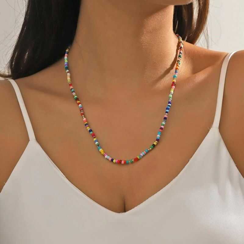Collar Cuentas Multicolor