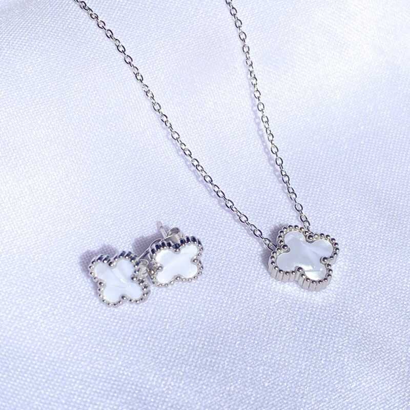 Set Cadena y Caravanas Trébol