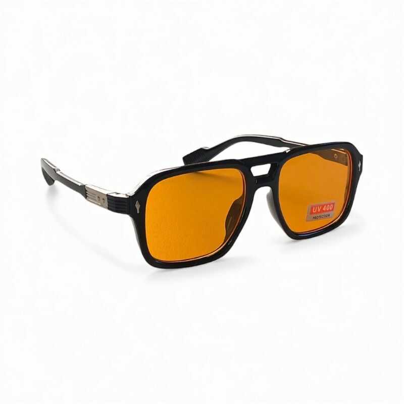 Lentes Retro Aviador Naranja