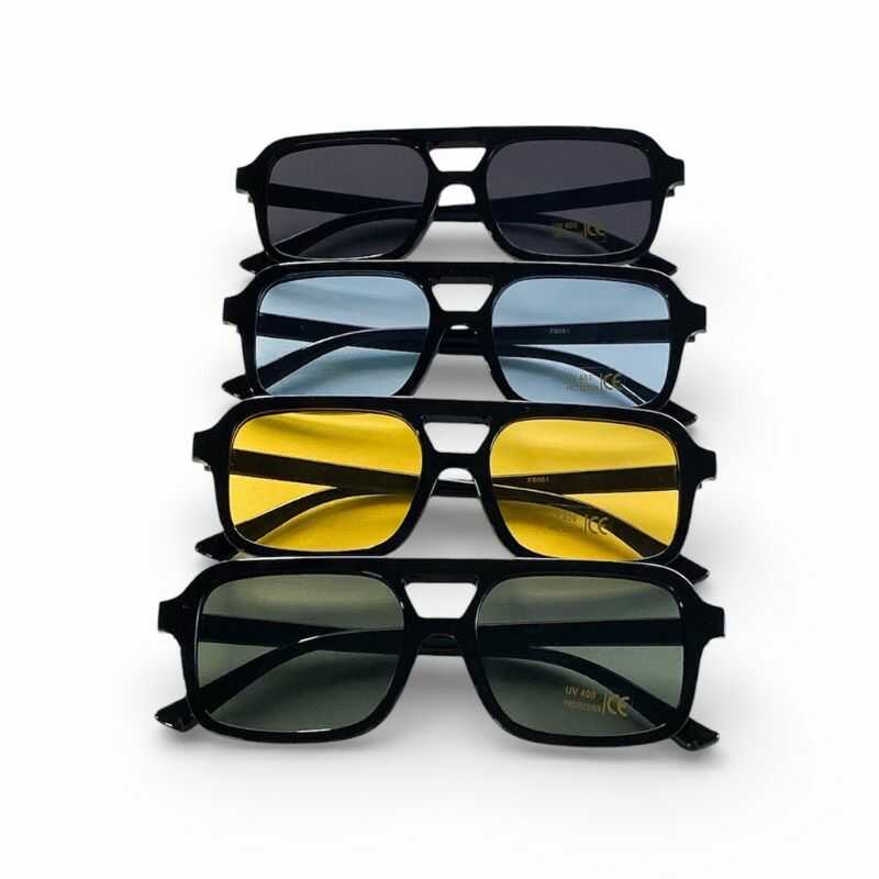 Lentes Aviador Rectangulares Negro