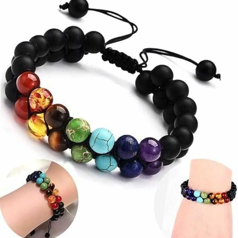 Pulsera 7 Chakras Doble