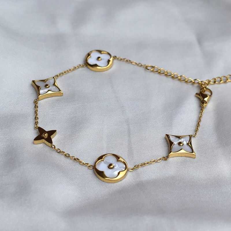 Pulsera Trébol Dorada