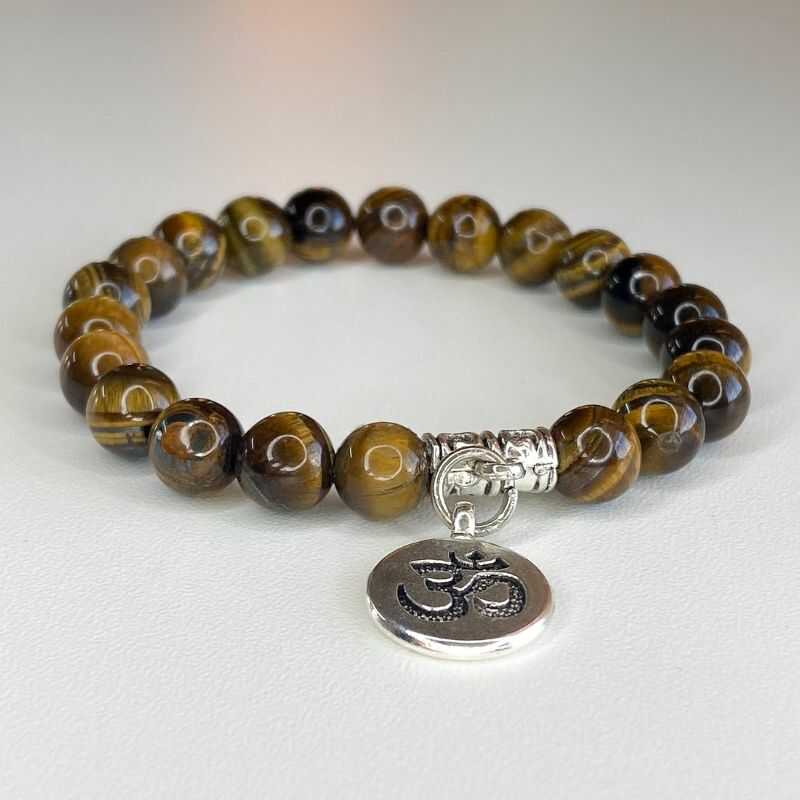 Pulsera OM Ojo de Tigre