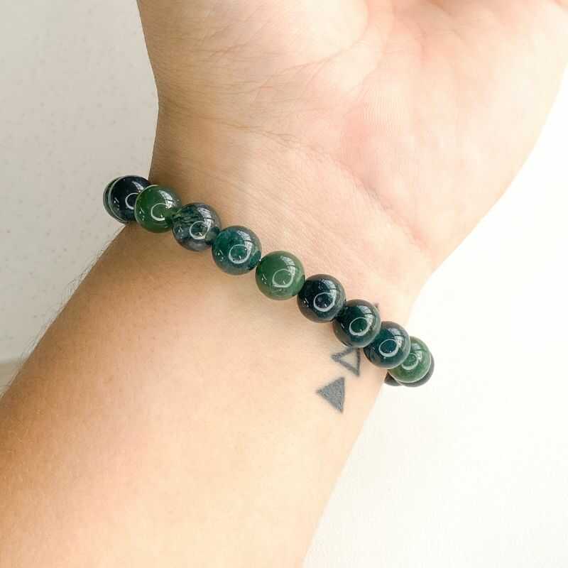 Pulsera Ágata Musgosa