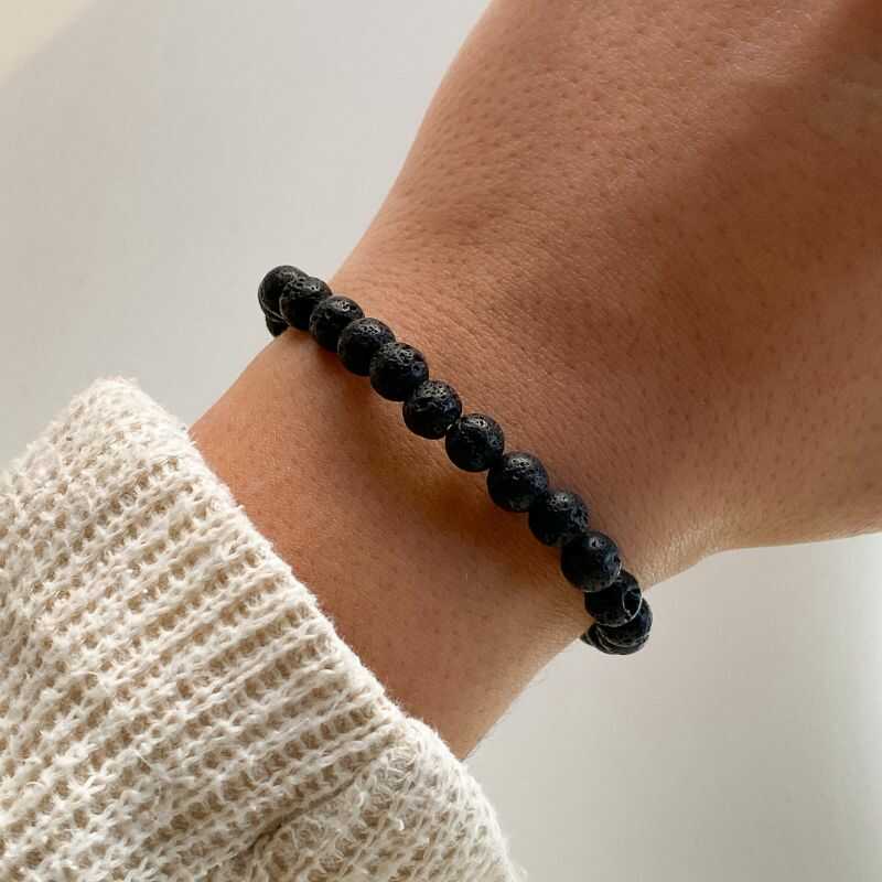 Pulsera Roca Volcánica