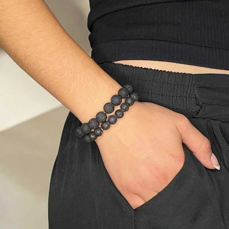 Pulsera Roca Volcánica