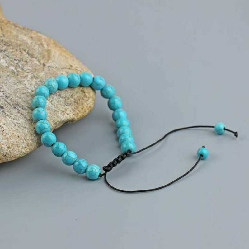 Pulsera Ajustable Reconstituida Turquesa