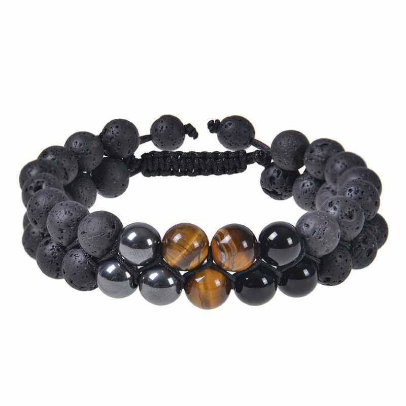 Pulsera Doble Ajustable diseño triple