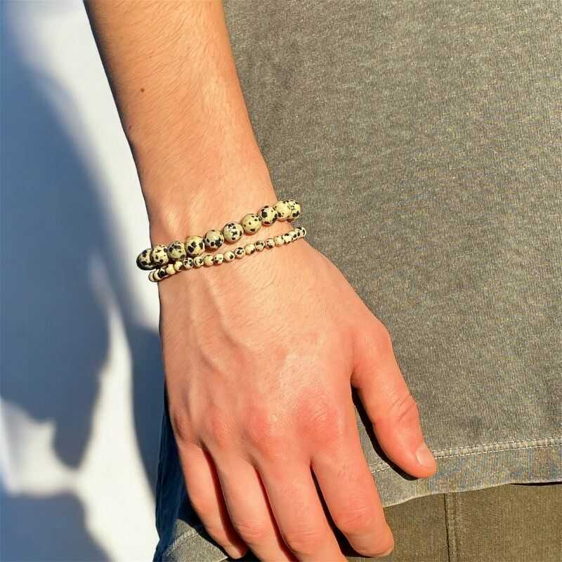 Pulsera Jaspe Dálmata