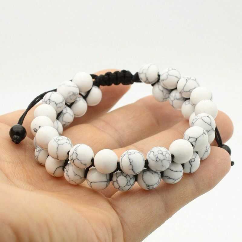 Pulsera Doble Howlita Reconstituida