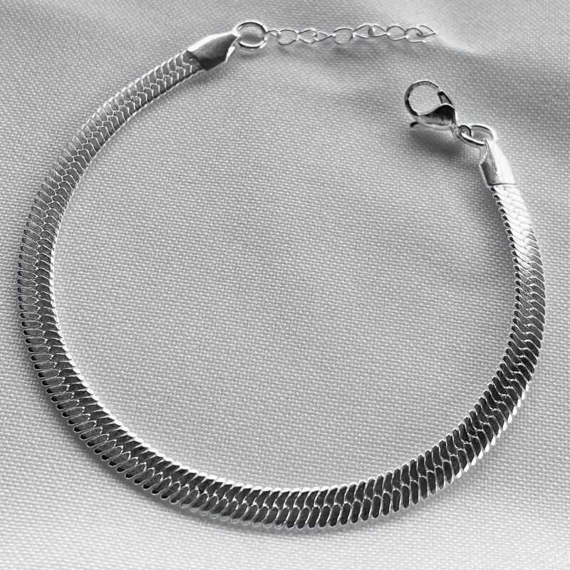 Pulsera Snake Acero Blanco