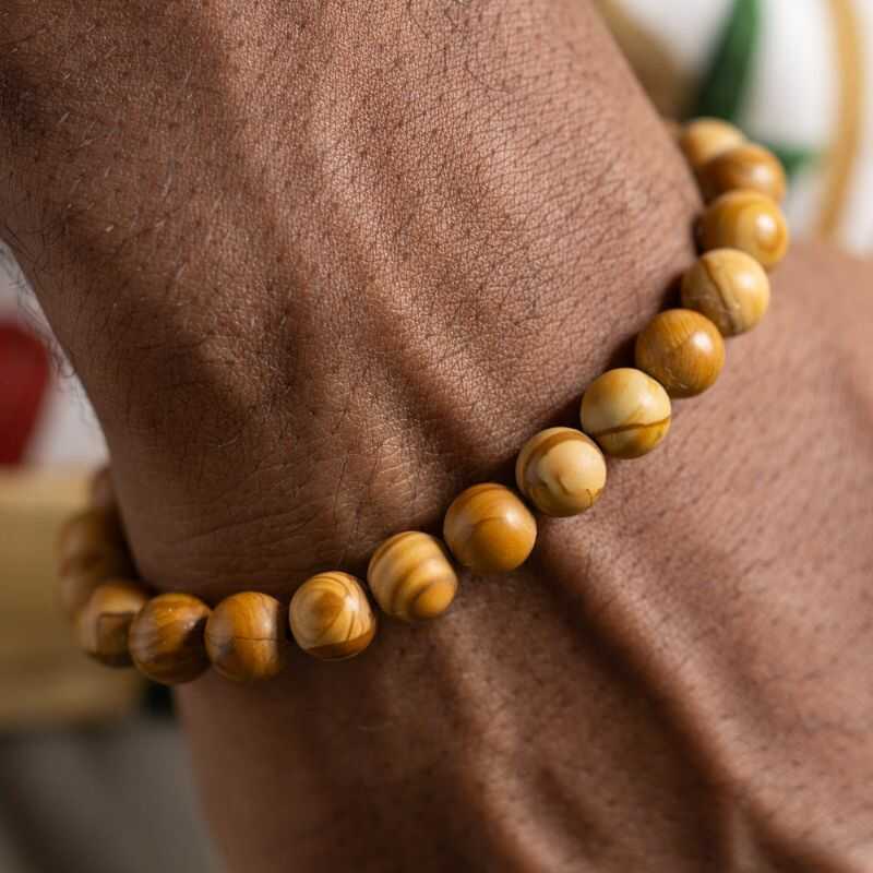 Pulsera Jaspe Madera