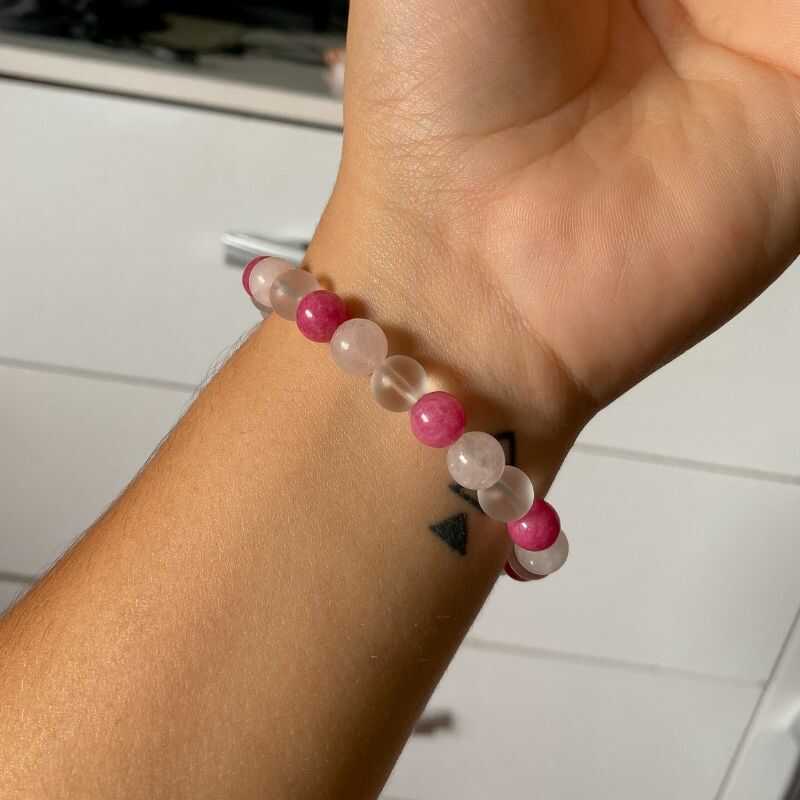 Pulsera Combinada Rosa