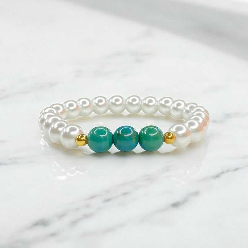 Pulsera Perlas y Crisocola
