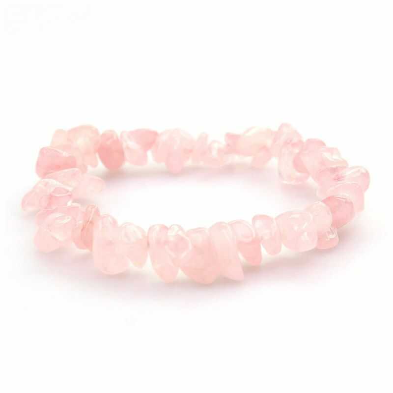 Pulsera Escallas Cuarzo Rosa
