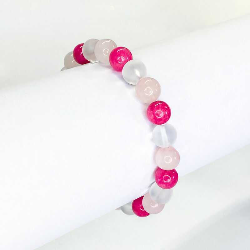 Pulsera Combinada Rosa