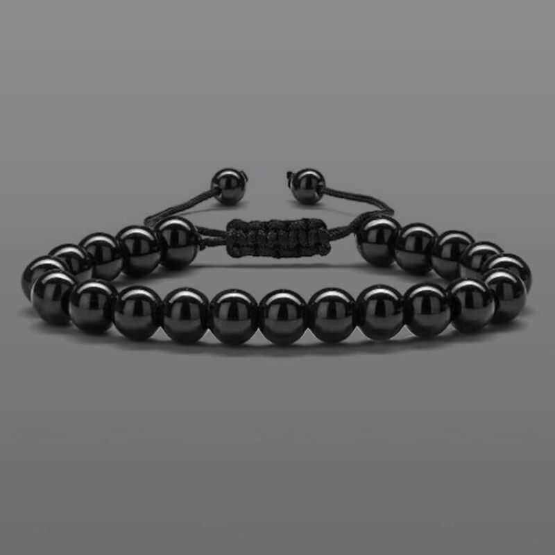 Pulsera Ajustable Ágata Negra