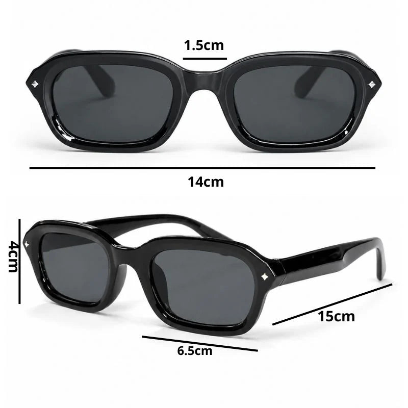 Lentes Rectangulares Azul