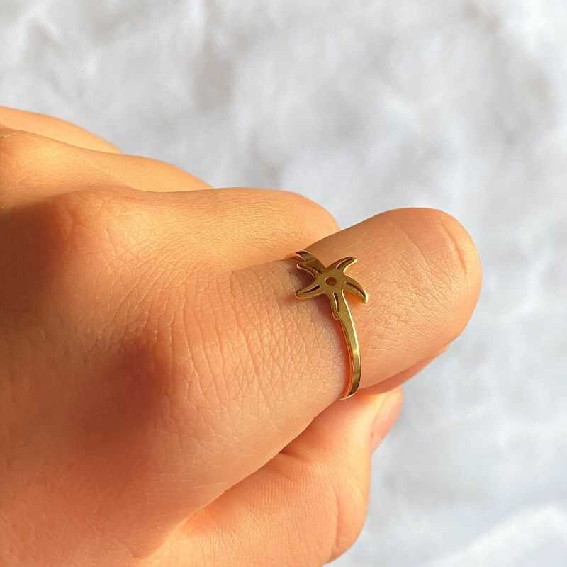 Anillo Estrella Dorado