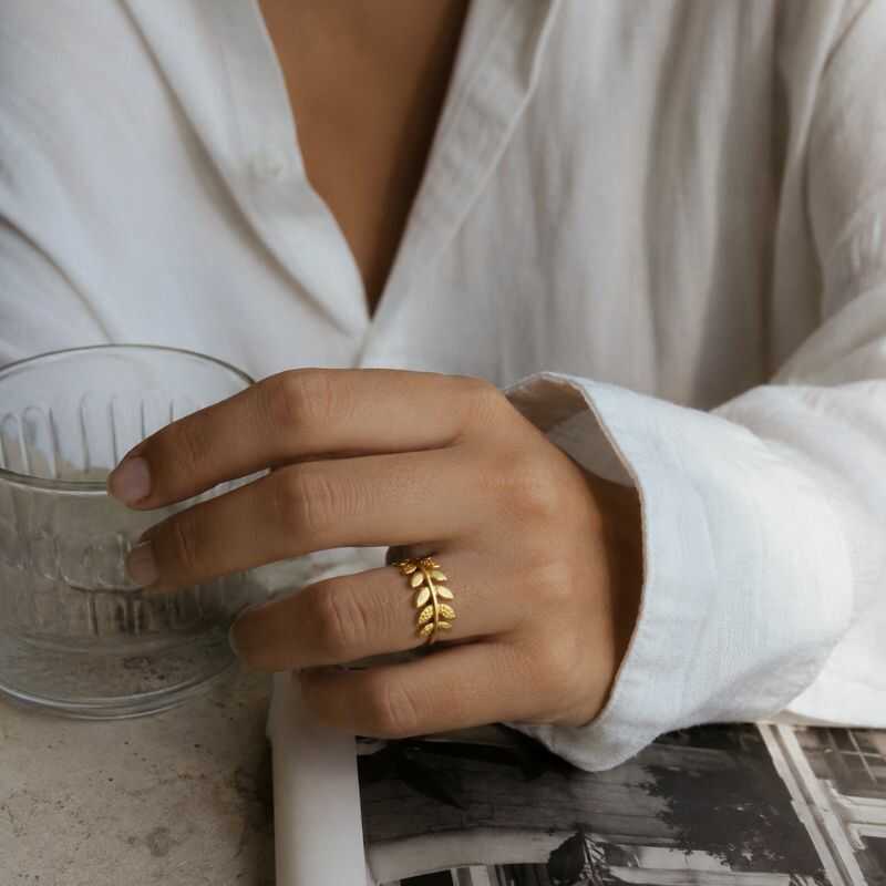 Anillo Ajustable Hoja