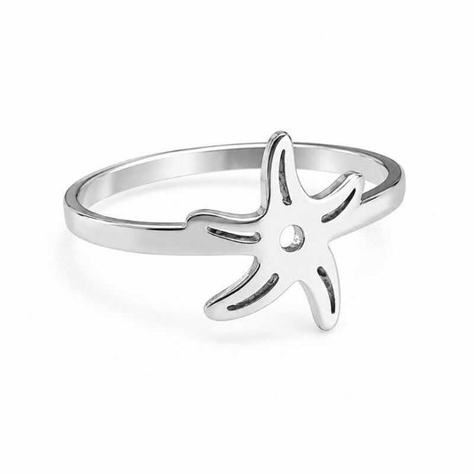 Anillo Estrella Plateado