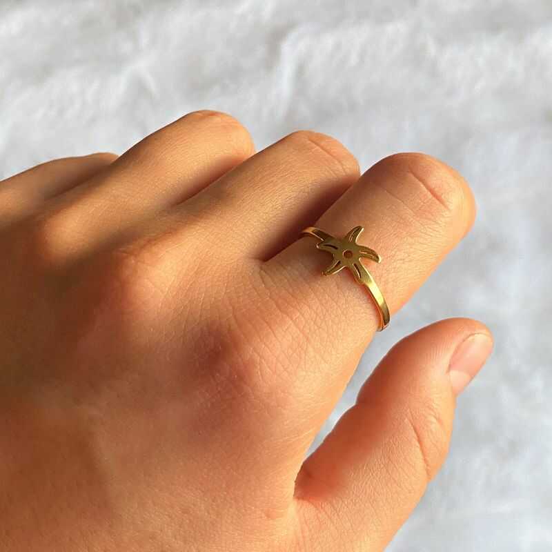 Anillo Estrella Dorado