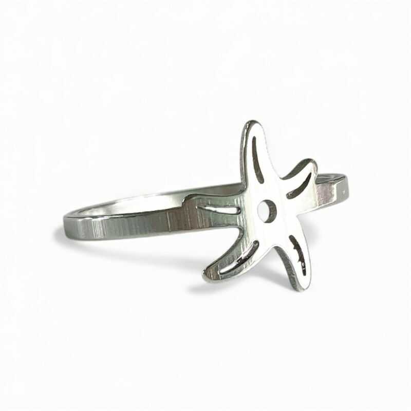 Anillo Estrella Plateado