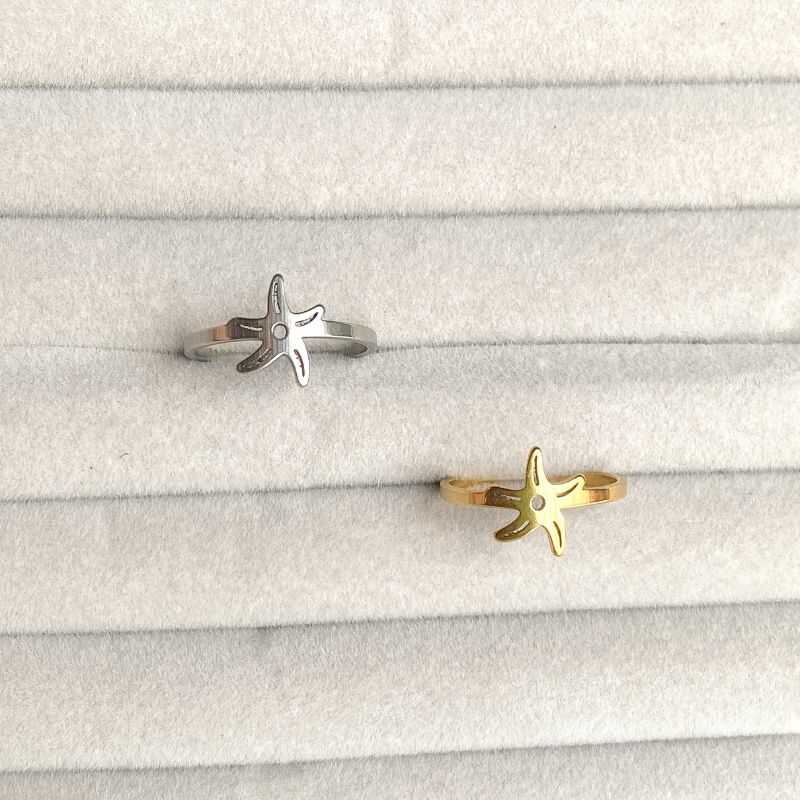 Anillo Estrella Plateado