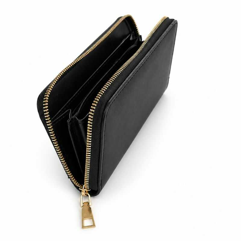 Billetera Lisa Negra