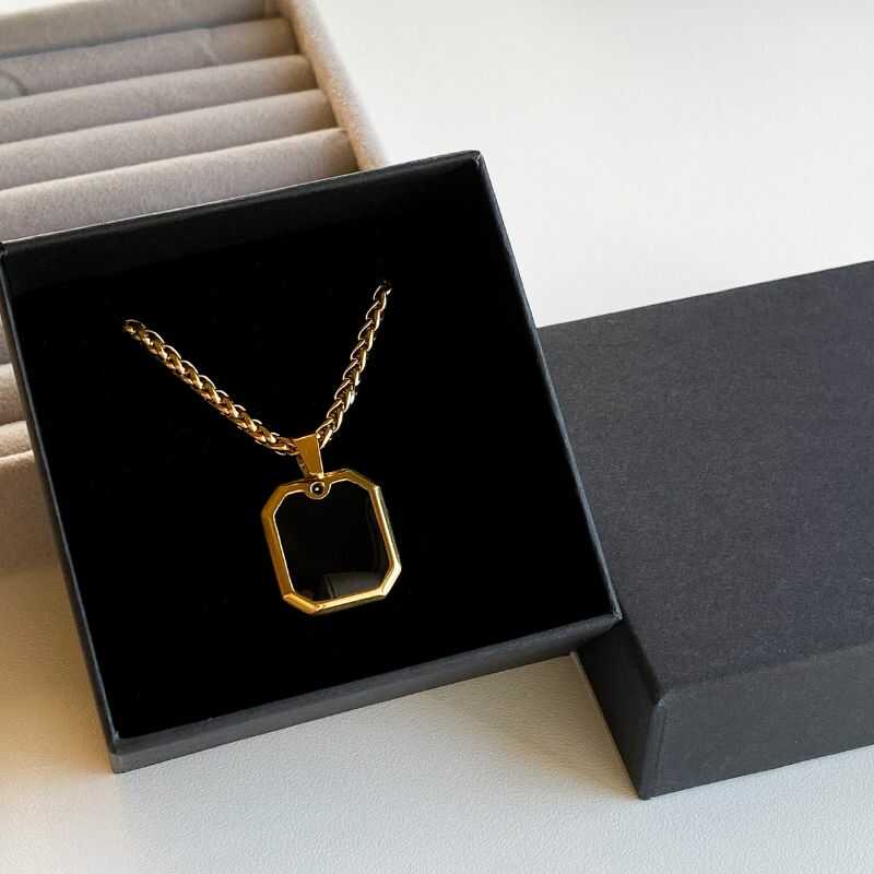 Cadena Espiga con Dije Dorado