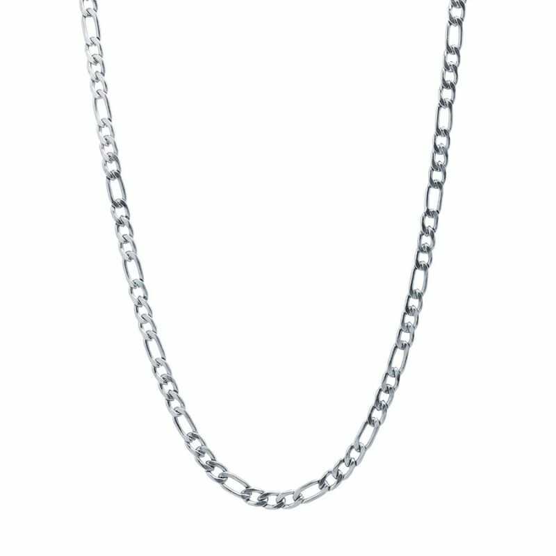 Cadena Fígaro Plateado