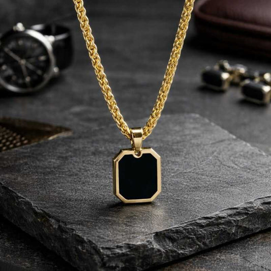 Cadena Espiga con Dije Dorado