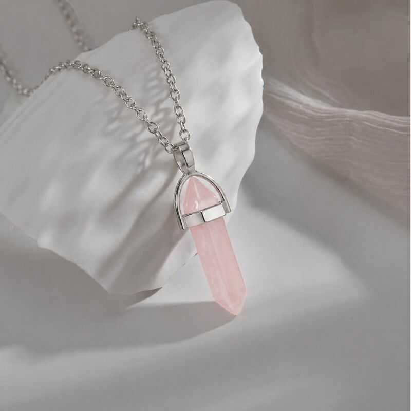 Colgante Cuarzo Rosa