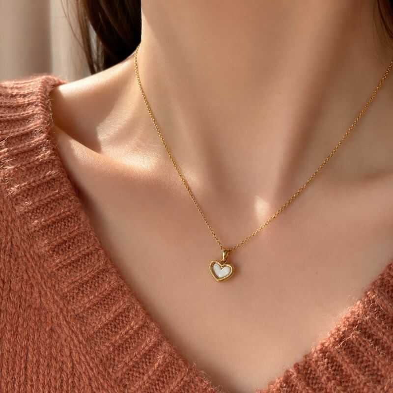 Cadena Corazón Dorado
