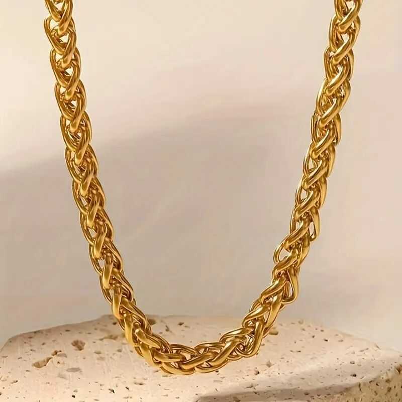 Cadena Espiga Gruesa Dorada