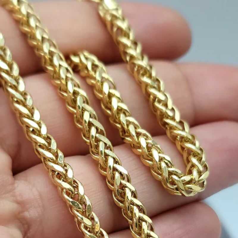 Cadena Espiga Gruesa Dorada